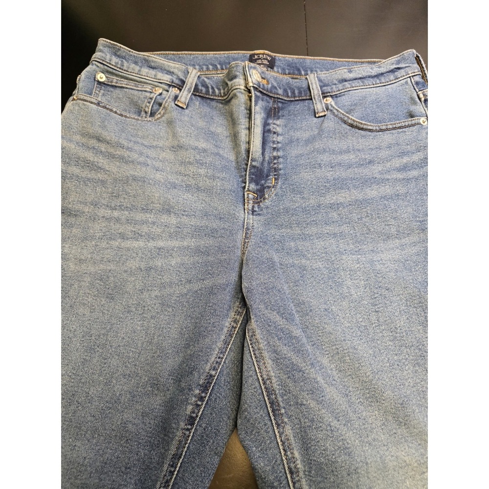 J.Crew Re-Imagined Mid-Rise Flare Crop Jeans Size 31 Blue Wash Sustainable